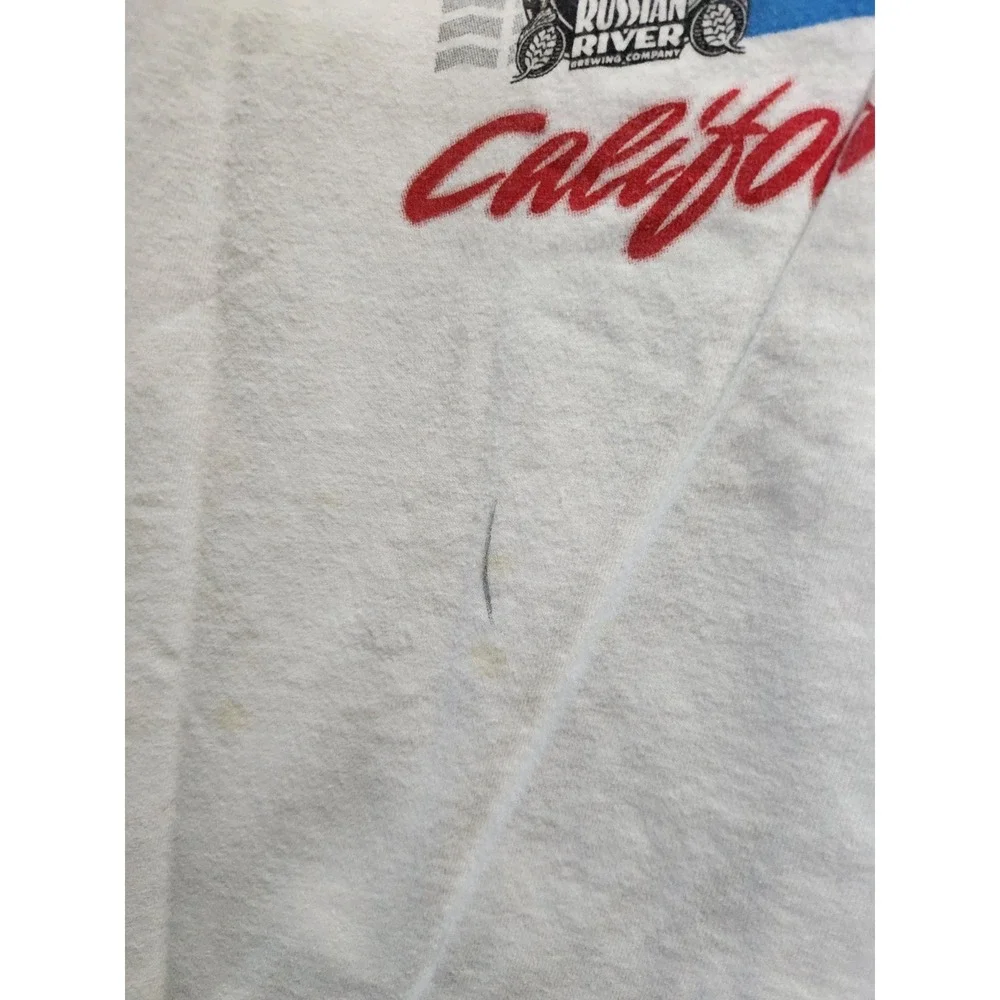 Vintage Hanes Beefy-T Korbel California Champagne Heck Racing Graphic Shirt L